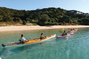 Kayaking in the Bay of Islands, New Zealand