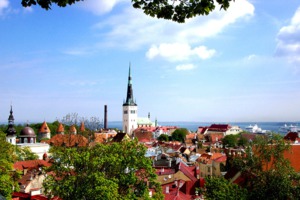 Rooftops in Tallinn, Estonia