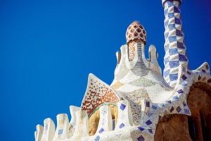 Gingerbread house in Park Guell, Barcelona