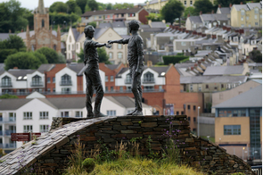 Hands Across the Divide peace statue in Derry (Londonderry), Northern Ireland