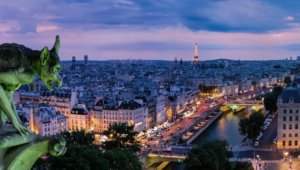Seine river cruise through Paris