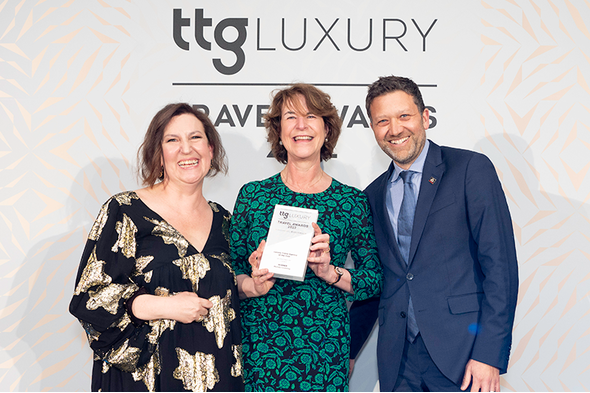 Edwina Lonsdale of Mundy Cruising at the TTG Luxury Awards 2022