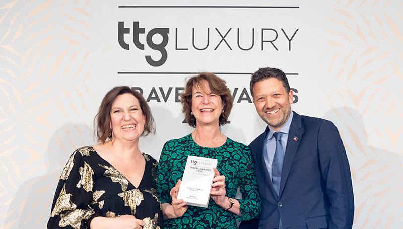 Edwina Lonsdale of Mundy Cruising at the TTG Luxury Awards 2022